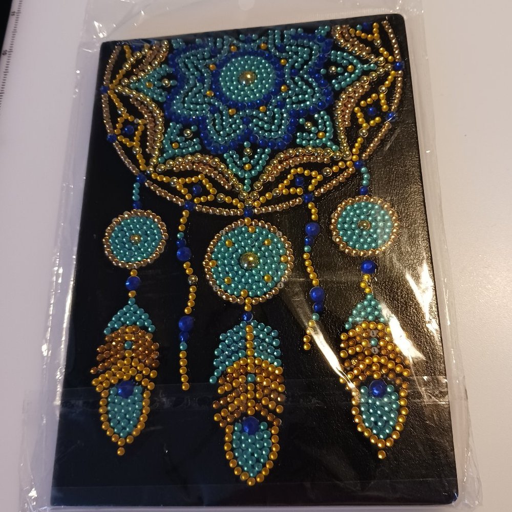 Leather bound journal dream catcher